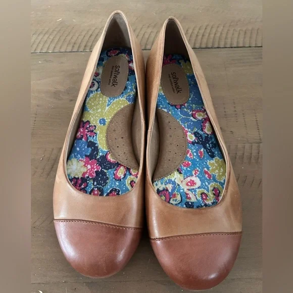 SoftWalk Sonoma Toe Cap Ballet Flat Shoes Women’s - Size 9 - Picture 4 of 10